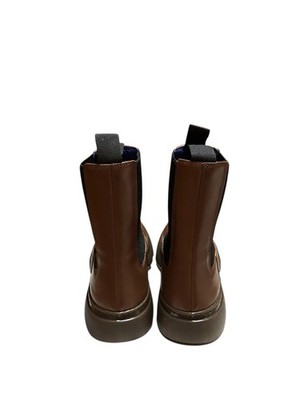 Burberry Creeper Chelsea Boots‎ Walnut 40.5 EU / 7.5 US Men\'s Leather MSRP $1290 Burberry Creeper Chelsea Boots Walnut 40.5 EU / 7.5 US Men main image 3