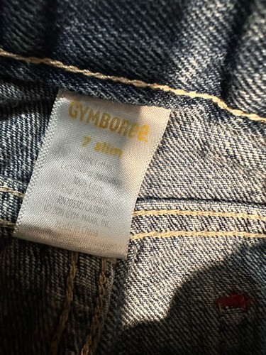 Girls Gymboree Denim Capri Jean Pants Sz 7 Slim - Picture 4 of 4