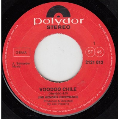 The Jimi Hendrix Experience - Voodoo Chile / W (Vinyl 7'' - 1970 - DE - Original)