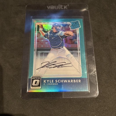 2016 Panini Donruss Optic the Rated Rookies Kyle Schwarber Auto /125 - Image 1 of 2
