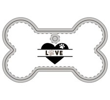 Personalized Pet Love Aluminum Ornaments - Multi-Shaped Holiday Decor