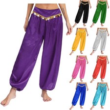 Womens Costume Dance Pants Holiday Belly Dance Themed Party Trousers Festival