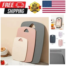 for Kitchen,Plastic Cutting Board Set of 3, Thick Chopping Boards for Meat, V...