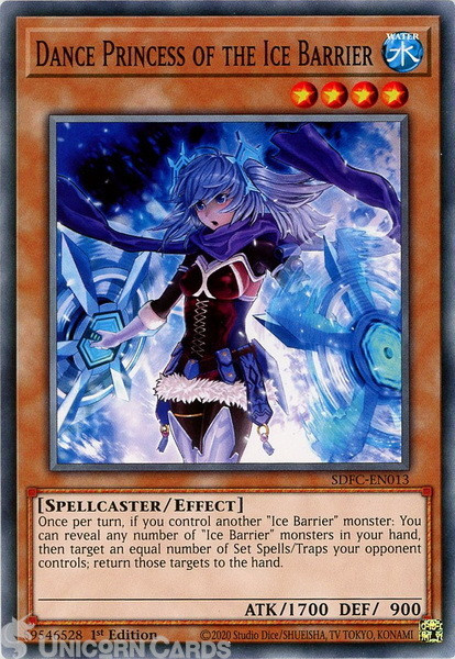 SDFC-EN013 Dance Princess of the Ice Barrier Common 1st Edition Mint YuGiOh Card