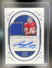 JEREMY SHOCKEY PATCH AUTO /99 - 2023 National Treasures Lasting Legacies GIANTS