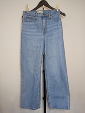 Madewell Women's Size 26 The Perfect Vintage Wide-Leg Jean Medium Wash High Rise