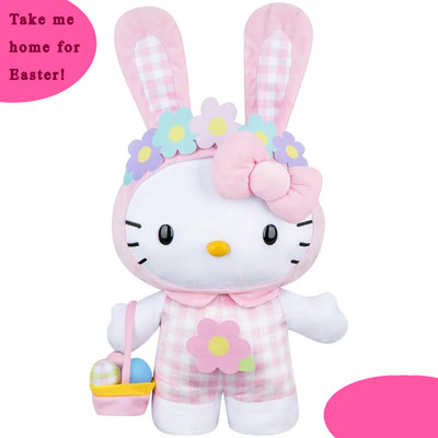  Hello Kitty Easter Greeter WITH TAGS Plush Easter Plaid Bunny Suit Jumbo