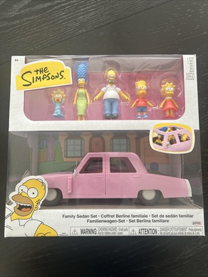 #ad The Simpsons Family Sedan Set 2.5quot; Action Figure Kids Toy Jakks Pacific 2025 NEW $32.99