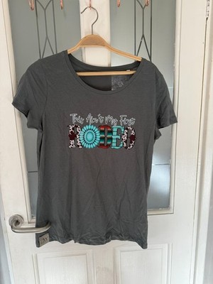 *Neu ohne Etikett*Hackwear T-Shirt ''Not My First Rodeo'' - Khaki-Medium UVP 15£