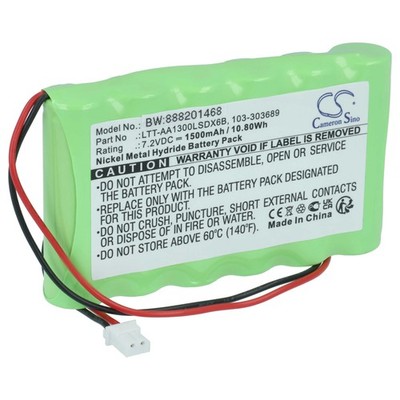 Akku für Visonic LTT-AA1300LSDX6B, BATPM30 1500mAh Alarm