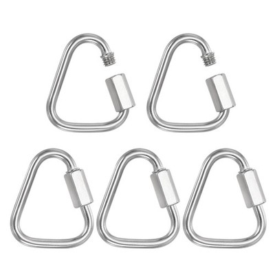 Quick Link Connector, (1.6 Inch, Silver) (5 Pcs) M4 Thread Quick Chain Link