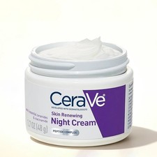 CeraVe Skin Renewing Night Cream, Peptide Complex, Hyaluronic Acid & Ceramide Mo