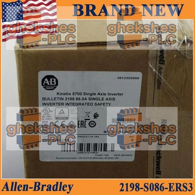 New NEW PLC 2198-S086-ERS3 SER B Kinetix 5700 Single Axis Inver Module