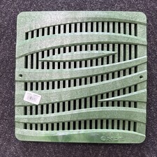NEW - 12" in. Plastic Square Drainage Catch Basin Grate w/ Wave Design by NDS