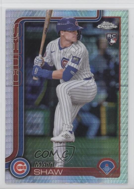 2025 Topps Chrome Prism Refractor Matt Shaw #219 1e90
