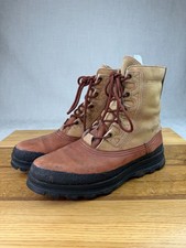 Nike Air ACG Nevis Size 10 Tall Leather Hiking Boots Sherpa Lined Vintage