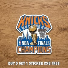 New York 2026 Champion Stickers, Knicks Basketball Vinyl Sticker