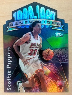 1997-98 Topps Generations Scottie Pippen #G9 Refractor Die Cut Parallel Bulls