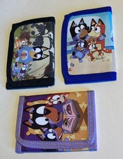 Bluey Kids Trifold Wallet Set Of 3 New Kids Wallet Lot