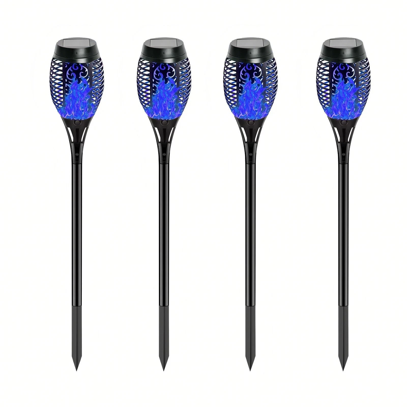 4 Pack Outdoor Solar Flame Light,Solar Lights Outdoor for Garden Decorations ...