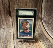 1991 Bowman #156 Carl Everett Rookie SGC Card 98 Gem Baseball Card Item #ME289. rookie card picture
