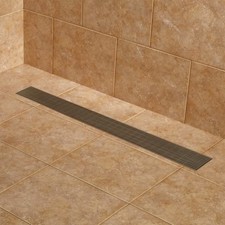 Signature Hardware 32" Carmen Linear Shower Drain - POLISHED STAINLESS STEEL