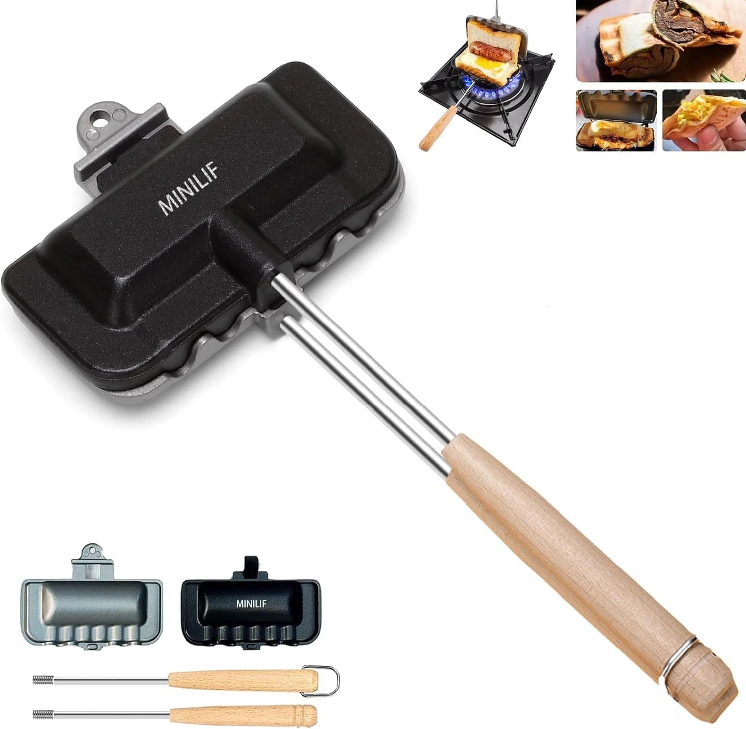 Portable Hot Sandwich Maker Ideal Home & Outdoor Use Sandwich & Pie Maker
