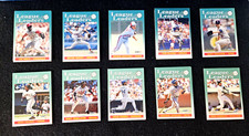FLEER92 BASEBALL CARDS, LEAGUE LEADERS, 688-697, SOME DUPLICATES