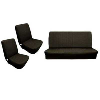 Black Vinyl Seat Covers / Full Set Front-Rear VW Bug 1958-1964 Empi 4636