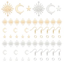 1box 36pcs Earring Making Kit Including 36pcs Brass Links Connectors Pendant