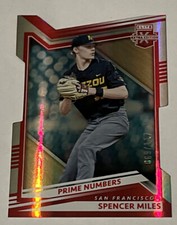 2022 Elite Extra Edition Red Prime Numbers Die-Cut Spencer Miles /117 SF RC #279