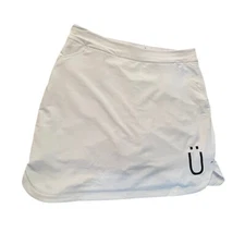 Peter Millar White Skort Size XL Embroidered Nutrl Preppy Golf Stretch New $99