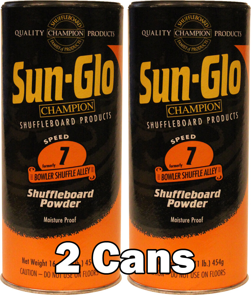 SunGlo Speed 7 Shuffleboard Table Powder Wax 2 Cans eBay