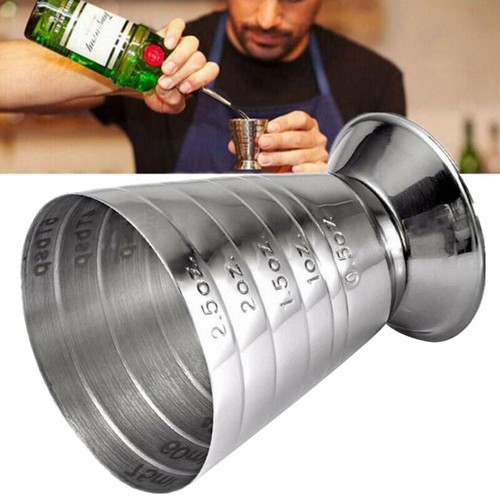 75ml Metal Measure Cup Drink Tool Shot Ounce Jigger Bar Mixed Cocktail Beak_ Jw - Picture 8 of 11