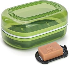 Shampoo Bar Holder, Travel Soap Case,Large Shampoo  Conditioner Bar Soap Dish,