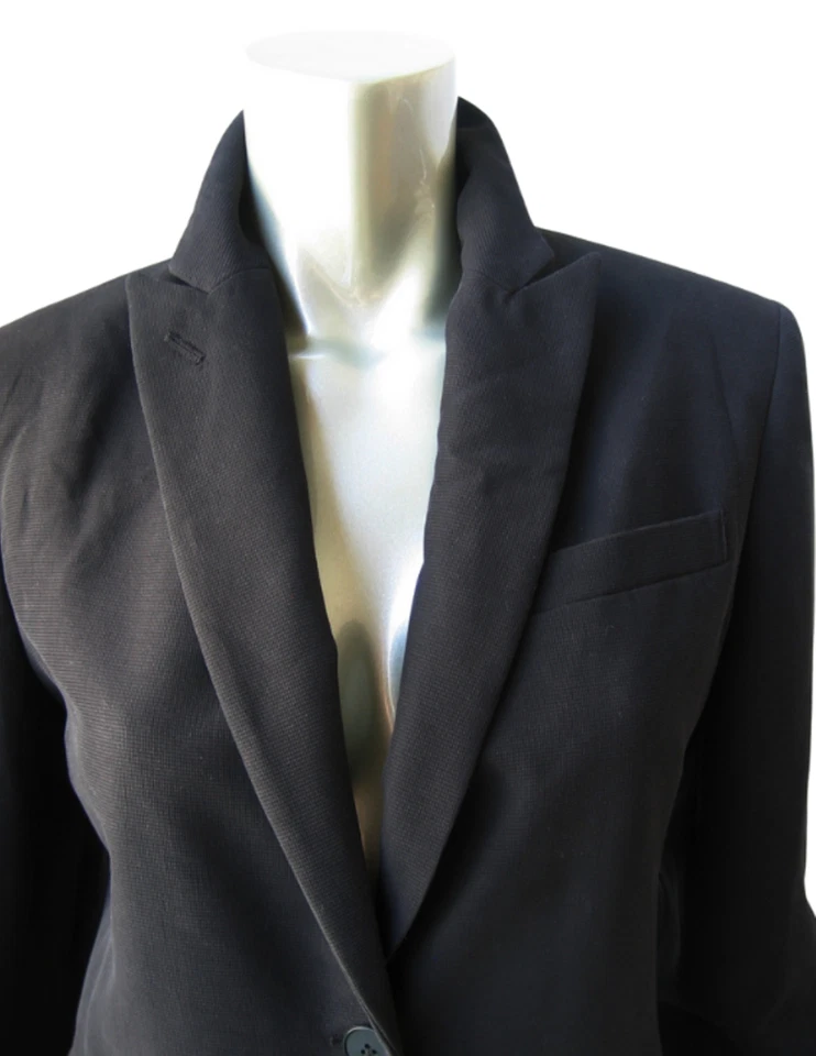 Blazer W3 Ralph Lauren NUEVO Mujer Negro 2 Botones Pico Solapas Botones Puños Forrado 4 Foto 2 de 4