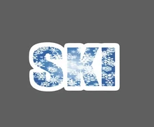 Ski Sticker Winter Snow Slopes Waterproof Powder Outdoor Gift NEW