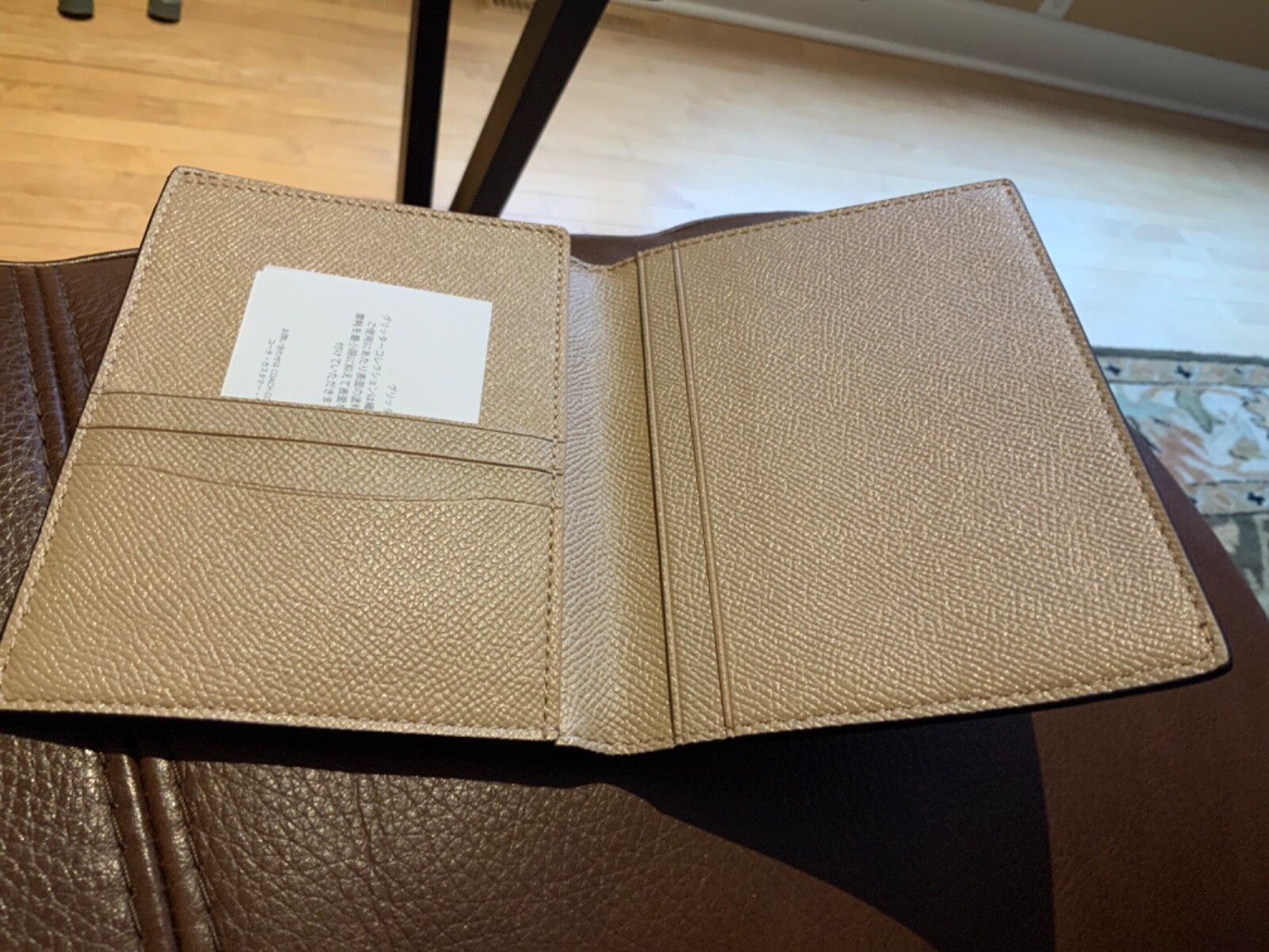 NEW COACH Gold/Silver Star Celestial Glitter Passport Case