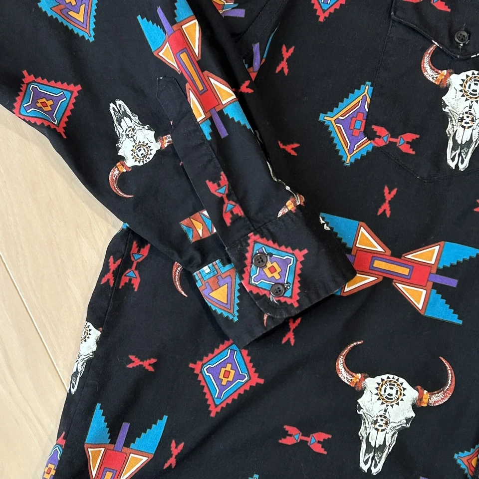 Vintage Wrangler Cowboy Cut Tall Man Button Up Shirt Men’s 18-1/2x36 - Image 3 of 4