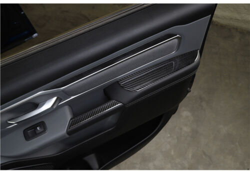 Red Carbon Fiber Interior Door Armrest Panel Decor Trim for Dodge Ram 1500 2018+ - Foto 5 di 18