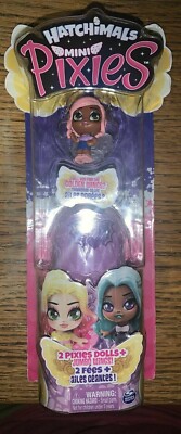 HATCHIMALS Mini Pixies Mystery DOLL 2 PACK JUMBO WINGS Firefly Butterfly. NEW!!!