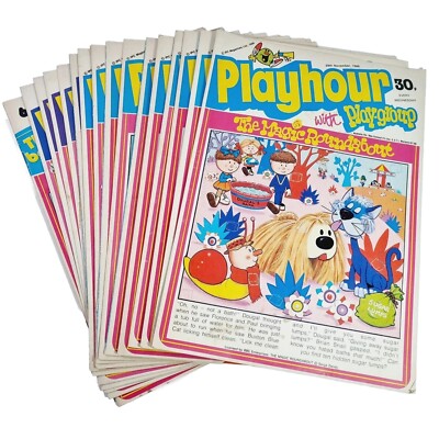 Playhour Comic Magazines 1987 Book Bundle x17 Dougal The Magic ...