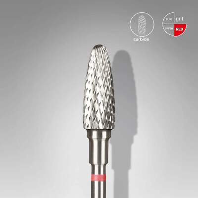 STALEKS PRO EXPERT CARBIDE NAIL DRILL BIT CORN RED HEAD DIAMETER 5 MM WORKING PA