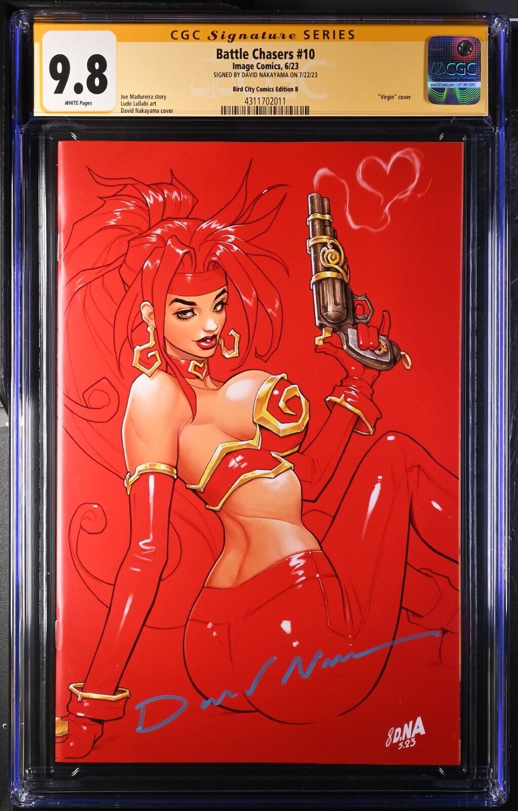 Battle Chasers #10 CGC SS 9.8 Virgin Cover Signed Nakayama Bird City Exclusive