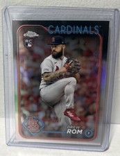 2024 Topps Chrome Refractor #195 - Drew Rom - Cardinals Rookie RC!