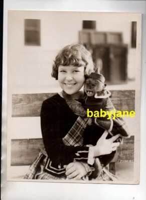 Monkey Rag Mitzi MITZI GREEN ORIGINAL 8X10 PHOTO IN SCOTTISH COSTUME HOLDING A MONKEY ...