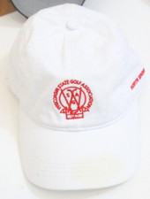 Cap America White Golf Baseball Hat Strap Back One Size Fits All Cotton Cap P25