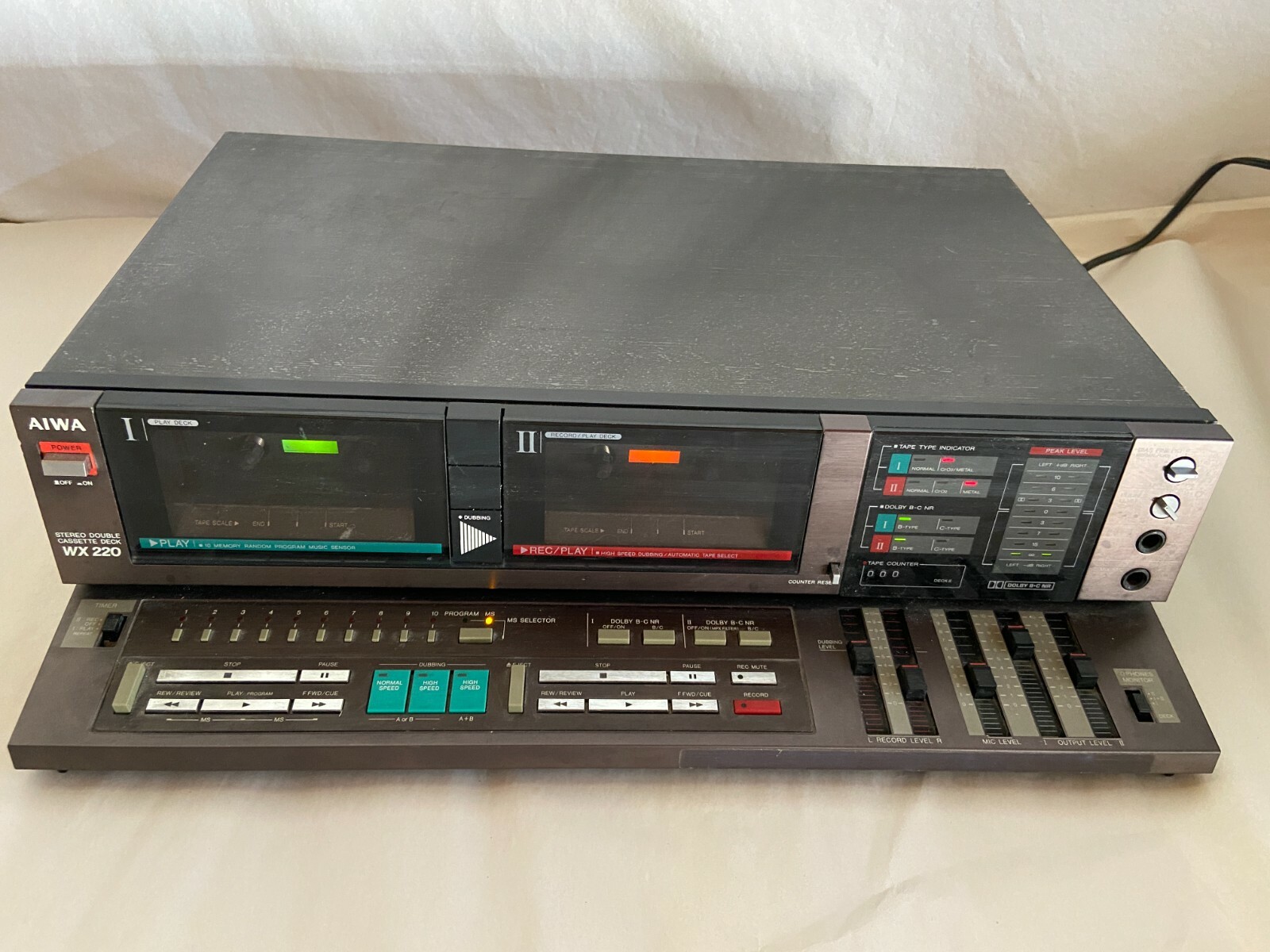 Aiwa WX220 stereo double cassette deck eBay