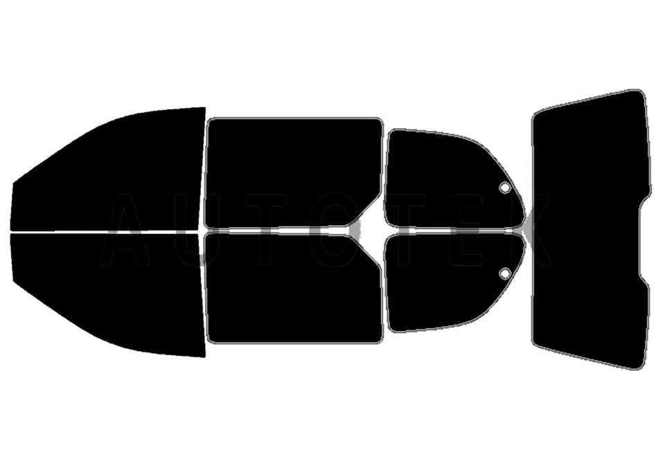 Película de ventana precortada en todos los lados cualquier tono % para Dodge Grand Caravan 1996-2000 Foto 2 de 4