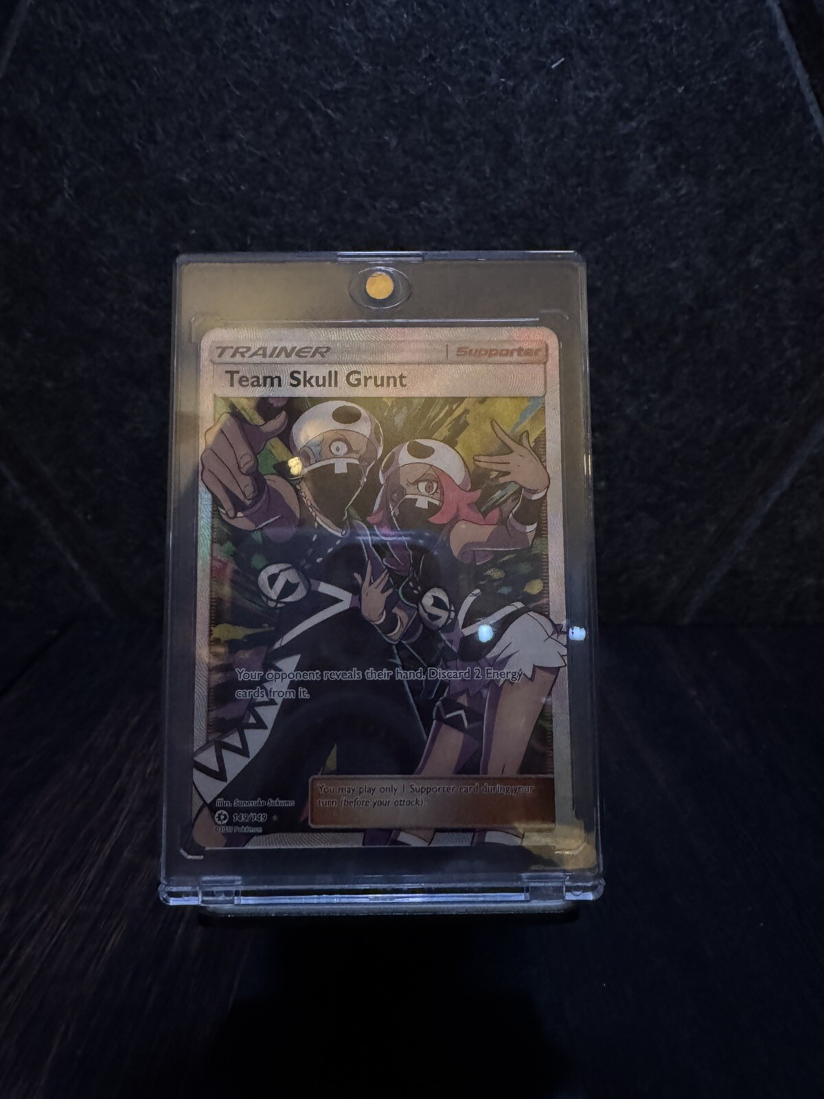 Team Skull Grunt 149/149 Trainer Full Art Ultra Rare Sun & Moon Pokemon NM